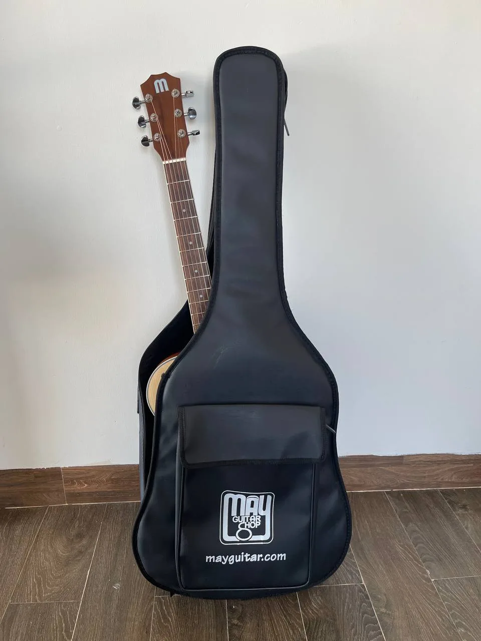Гитара Mây Guitar с чехлом и новыми струнами, фото 4