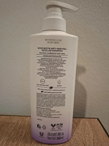 Шампунь Dove Biotin Anti Hair Fall, 360 мл, фото 4