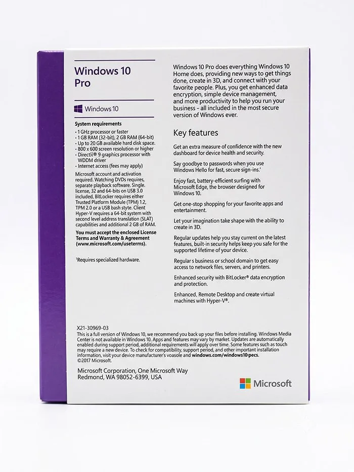 Windows 10 Pro FPP / Retail, коробочная версия, фото 2