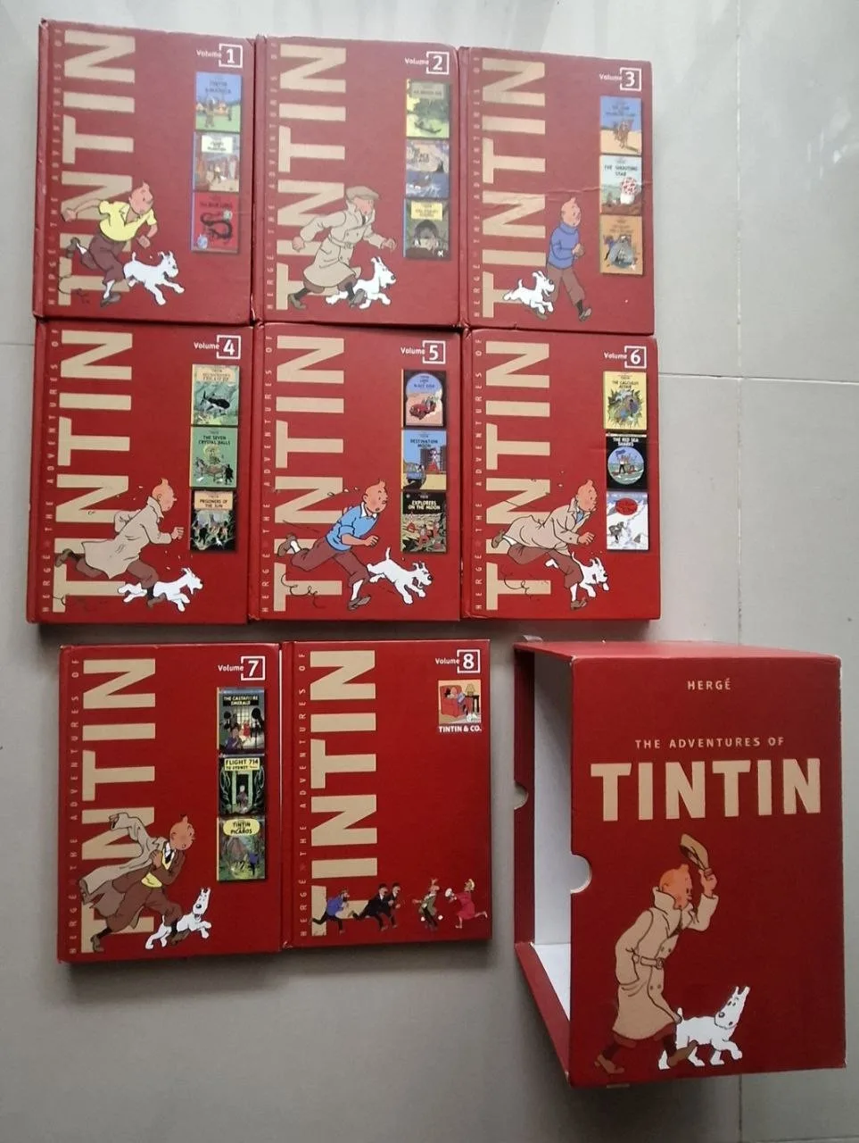 Комиксы Tintin, комплект из 8 книг