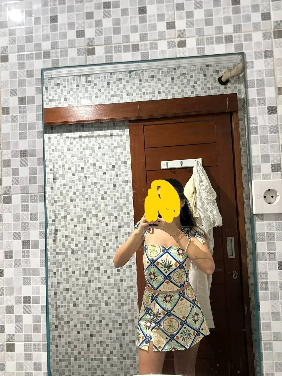 Комплект юбка и топ из льна, S