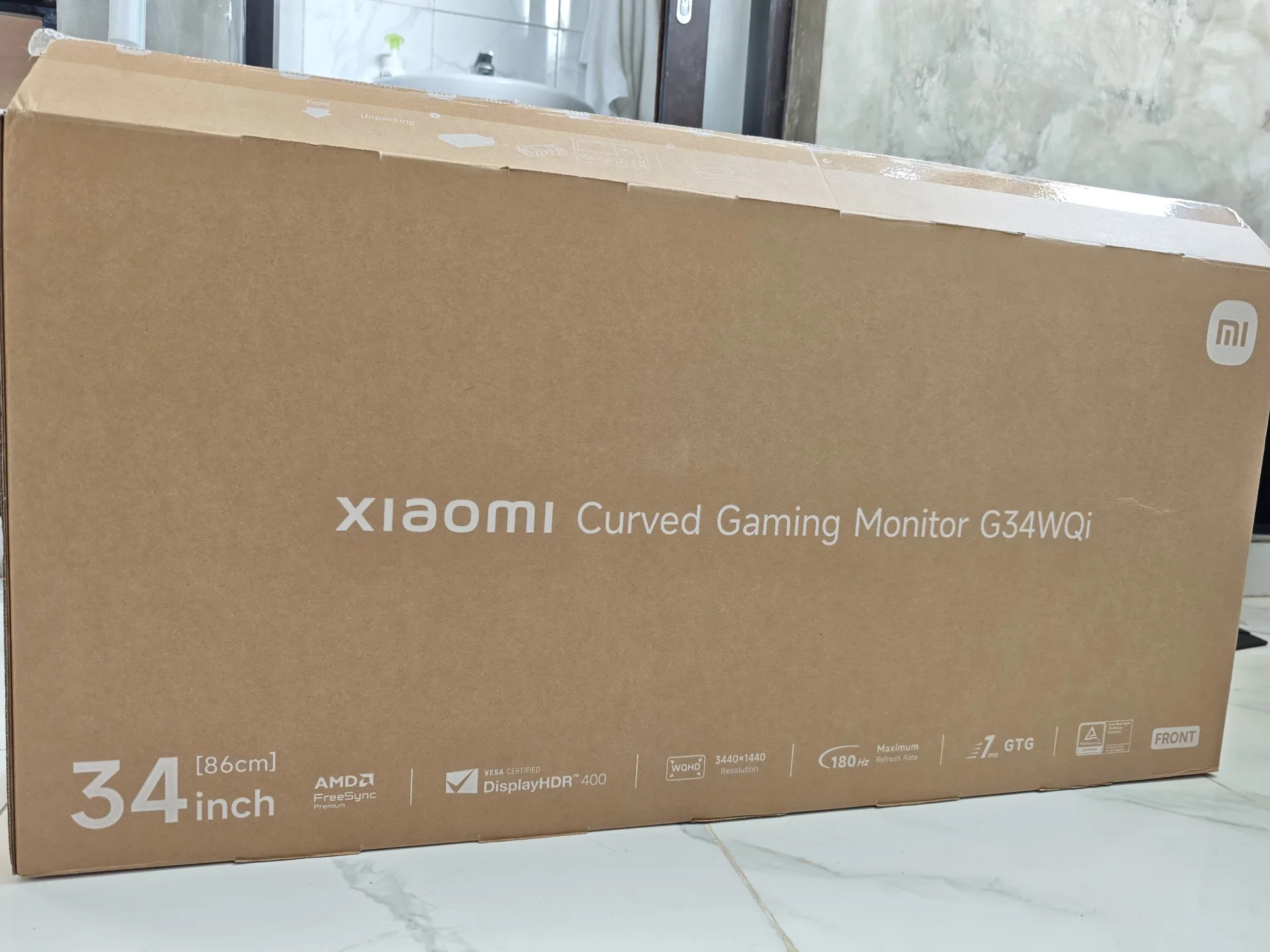 Монитор Xiaomi G34WQi 2026, 180HZ, WQHD
