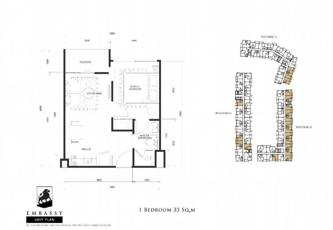 1-спальная квартира 33 м² в Embassy, Джомтьен (переуступка), фото 4