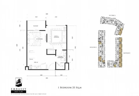 1-спальная квартира 33 м² в Embassy, Джомтьен (переуступка), фото 4