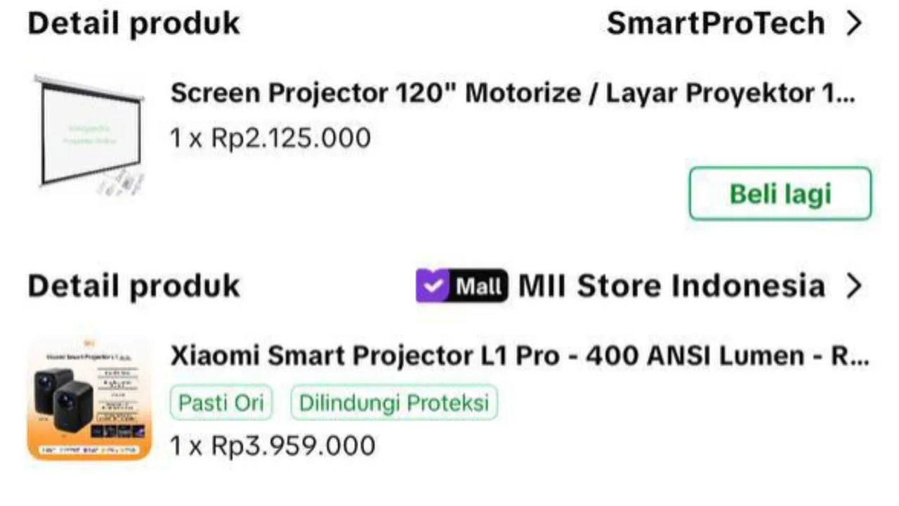 Проектор Xiaomi Smart Projector L1 Pro с моторизованным экраном