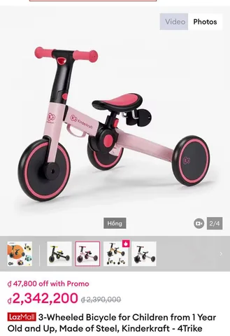 Детский велосипед-трансформер Kinderkraft 4Trike, фото 3