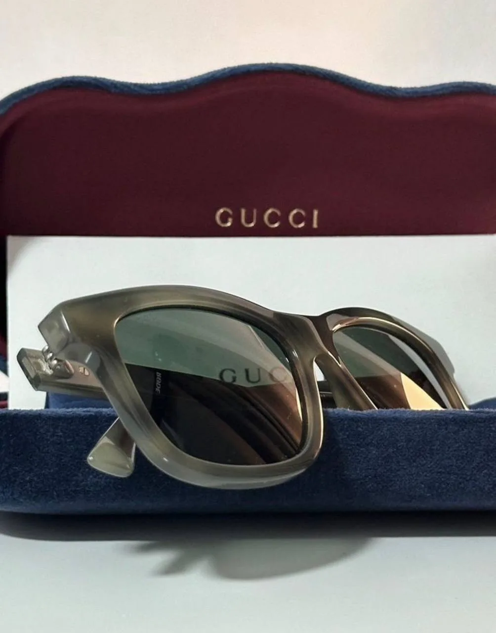 Мужские солнцезащитные очки Gucci, полный комплект, фото 3