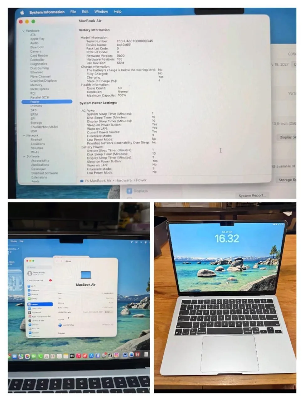 MacBook Air M4 16/256 ГБ, 13 дюймов, небесно-голубой