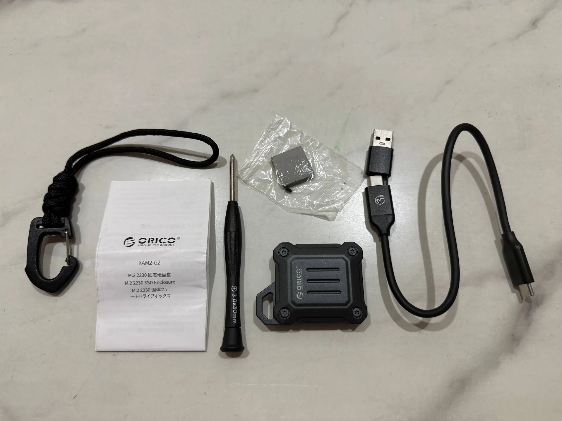 Металлический кейс ORICO для M.2 NVMe 2230 SSD