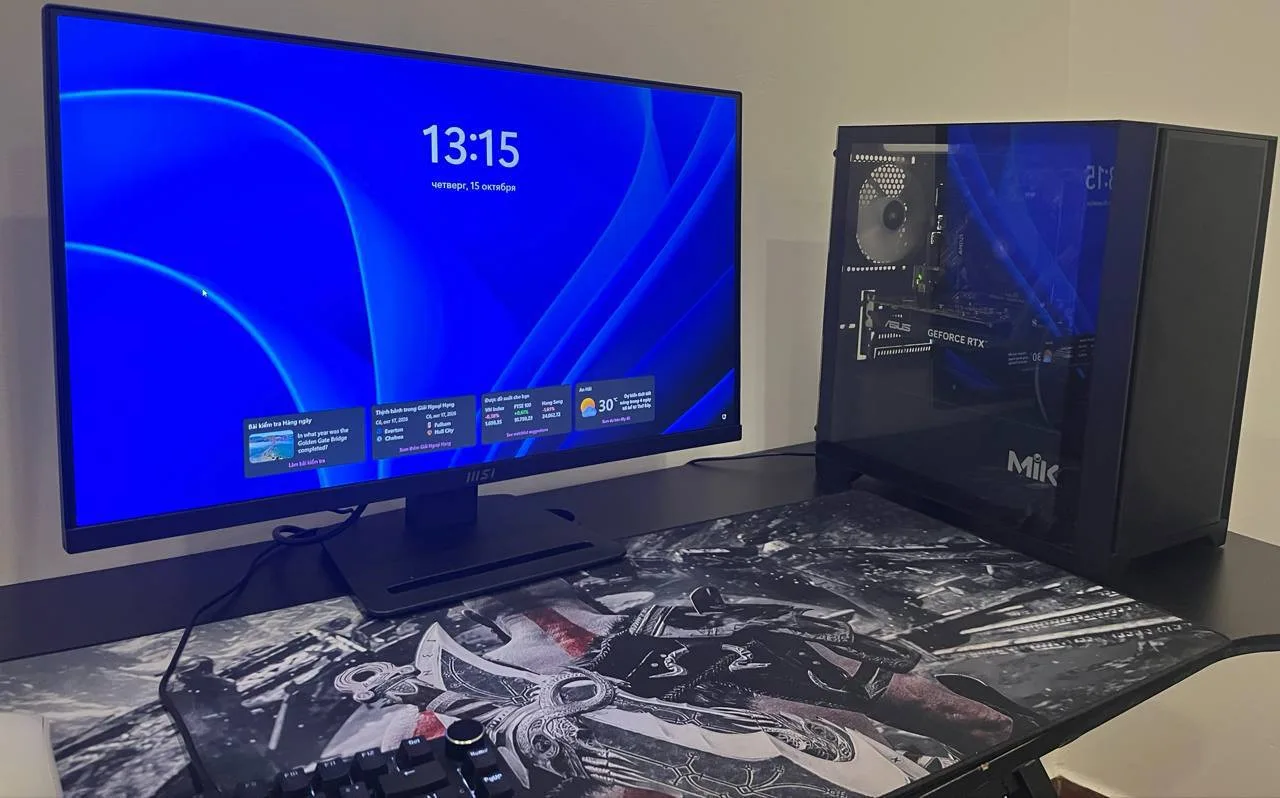 Игровой ПК Ryzen 5 5500 / RTX 3050 + монитор MSI 27″