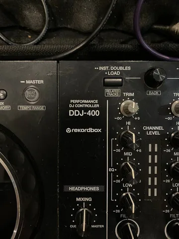 DJ-контроллер Pioneer ddj400 с чехлом и кабелями, фото 3