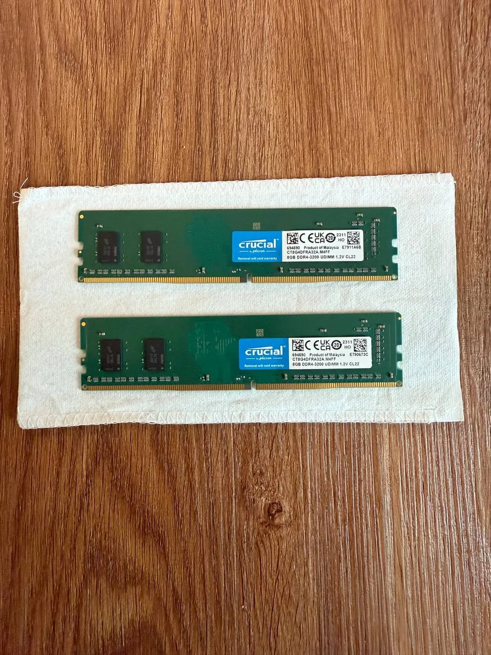 Оперативная память Crucial DDR4 16GB (2×8GB) 3200 MHz