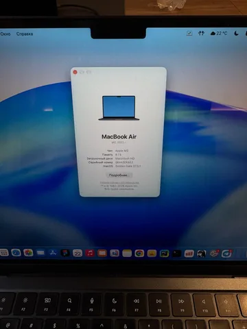 MacBook Air M2 13,6" (2022), Space Gray, 8/256 ГБ, фото 6