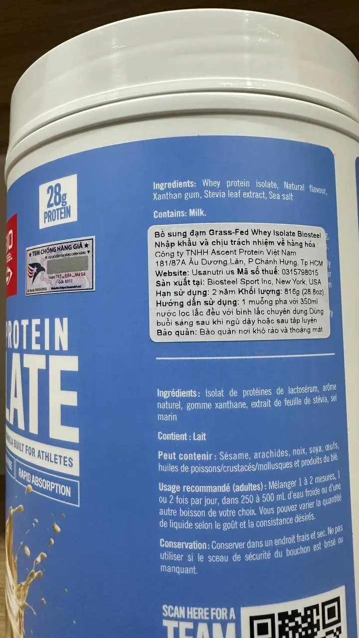 Протеин BioSteel WPI, ваниль, фото 3