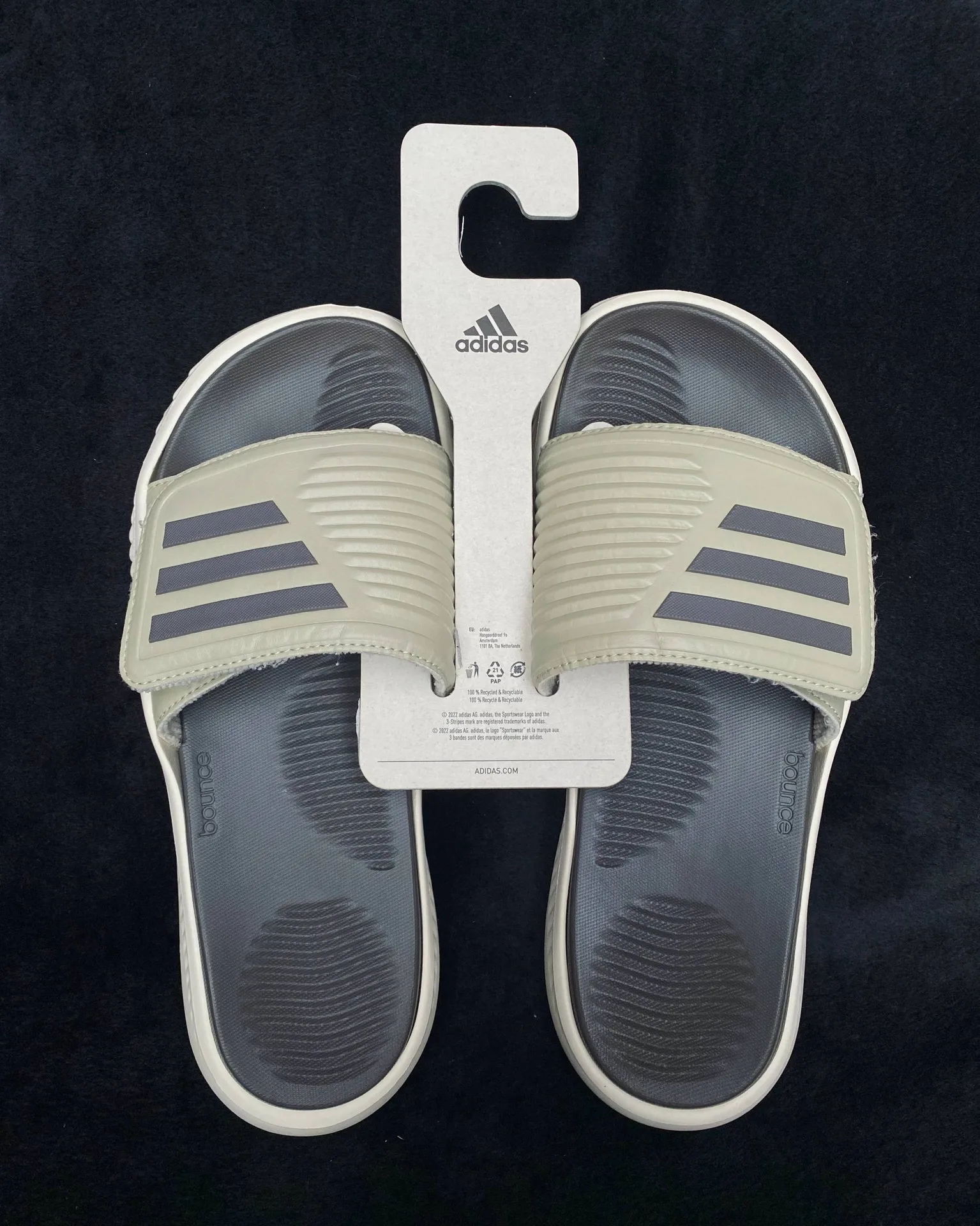 Мужские тапки Adidas Alphabounce Slide 2.0, EU 42, фото 2
