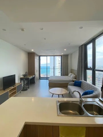 Квартира 1+1 с отдельной спальней в Scenia Bay, вид на море, фото 2
