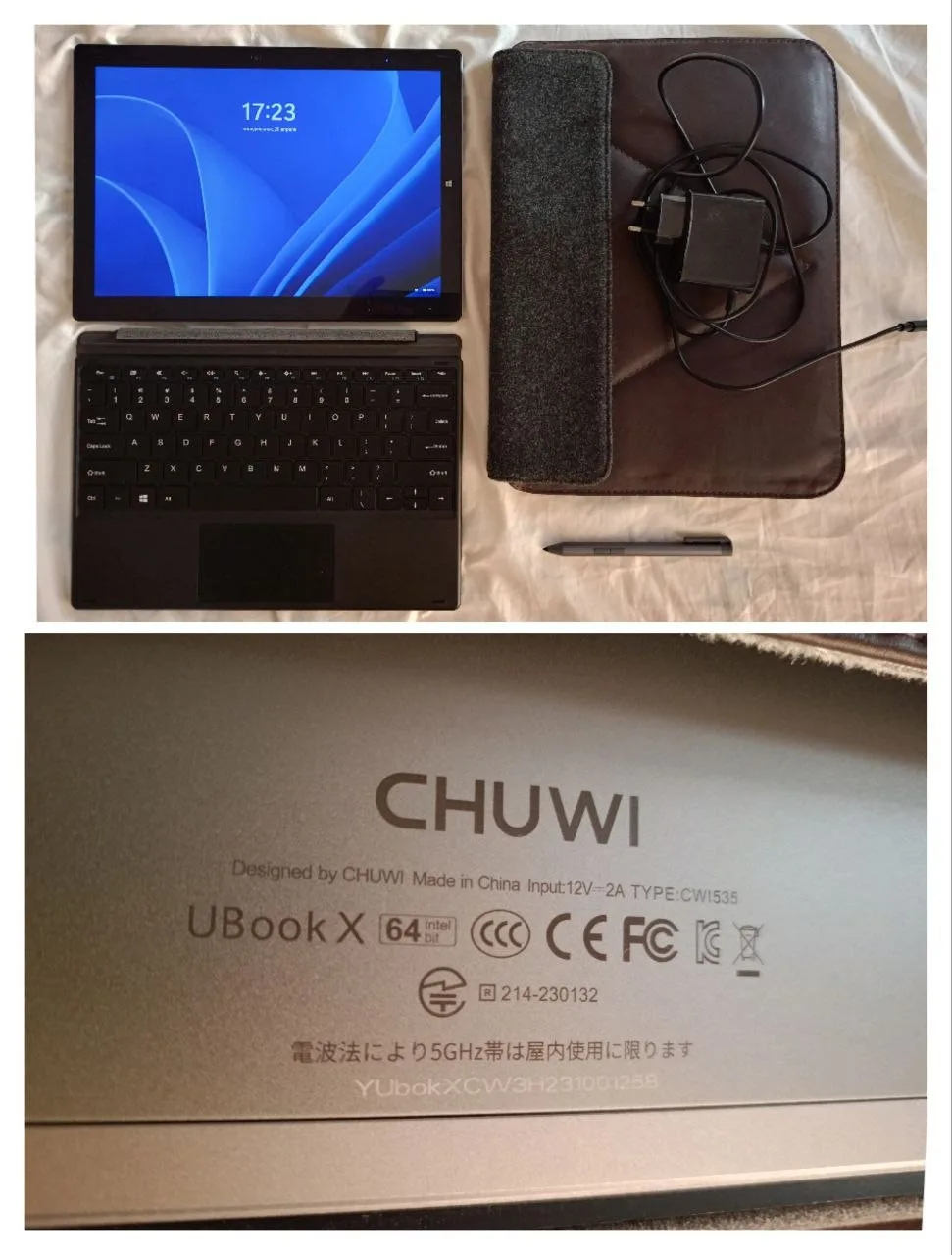 Планшет-ноутбук CHUWI UBook X 2-в-1 с клавиатурой и стилусом