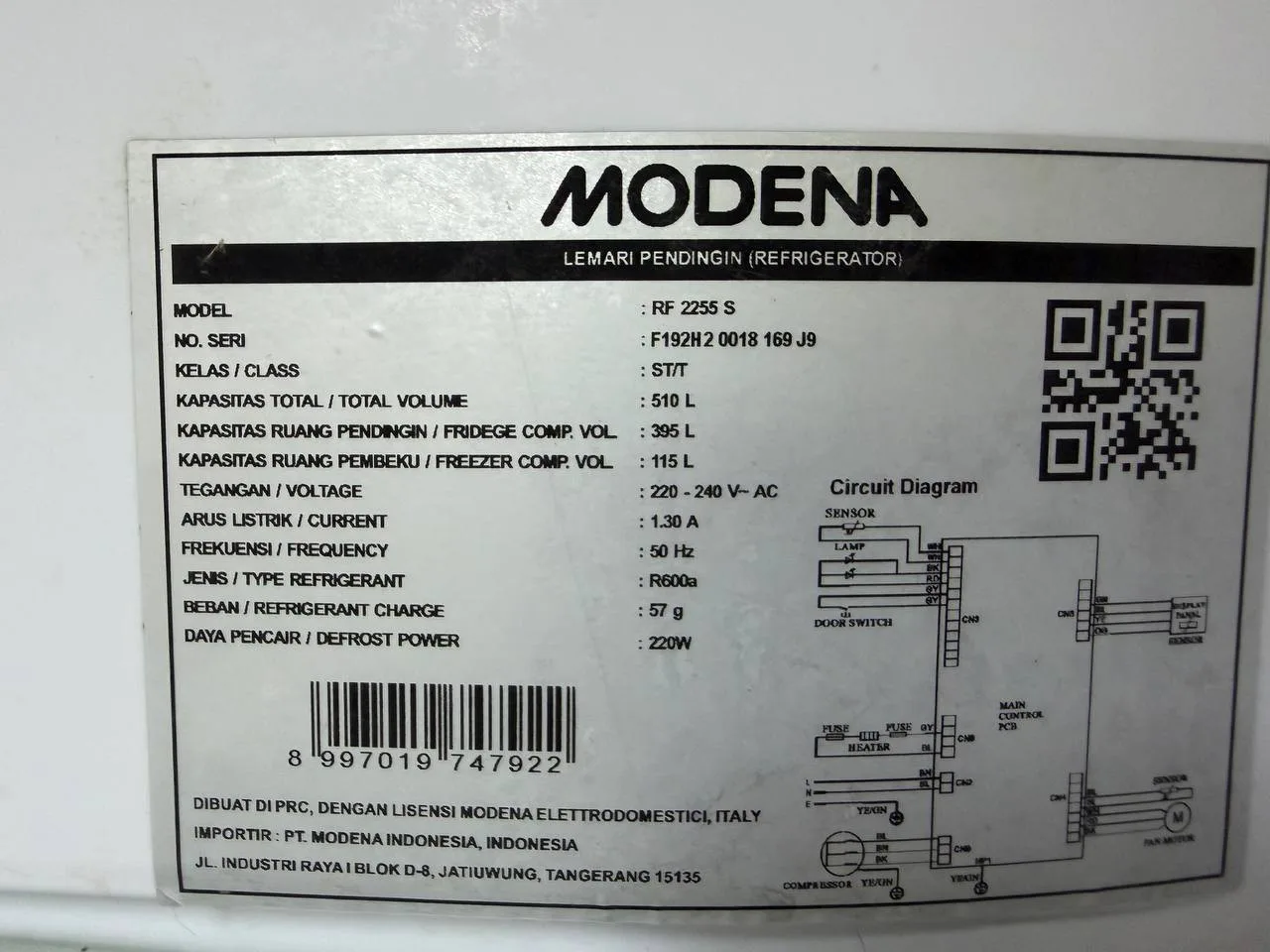 Холодильник Modena на 510л, фото 2