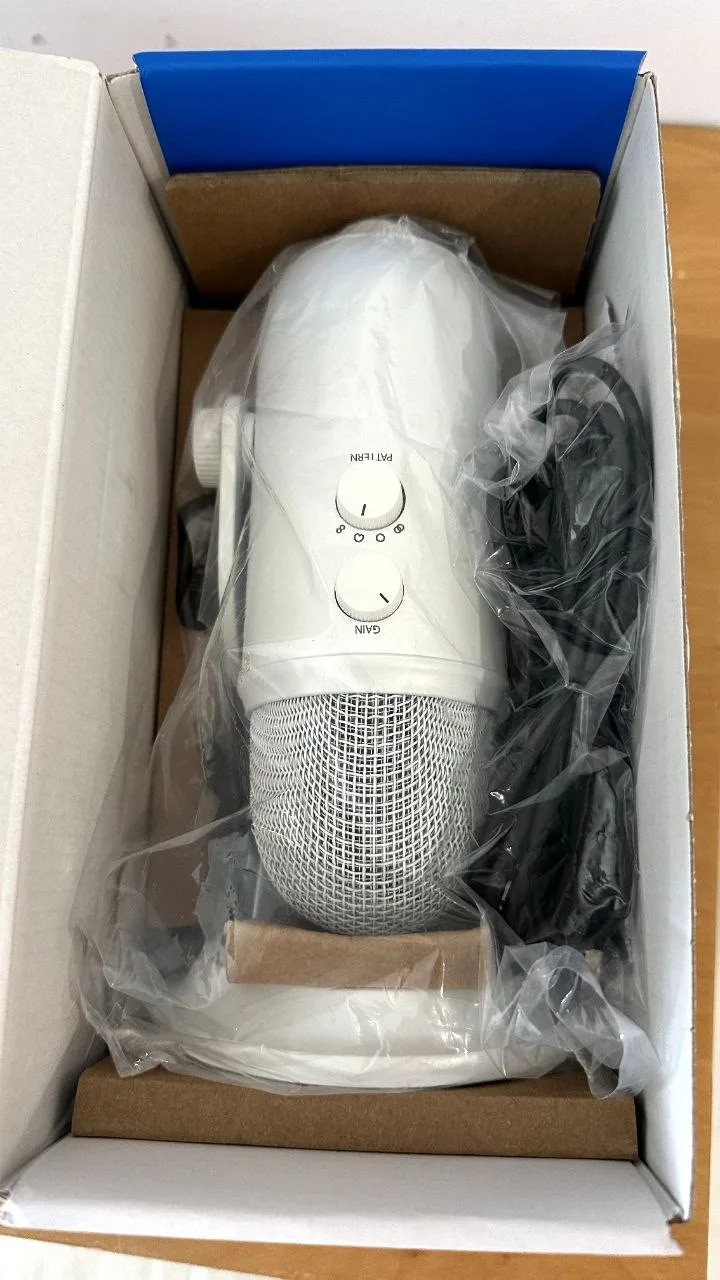Микрофон Blue Yeti USB, белый, новый, фото 2