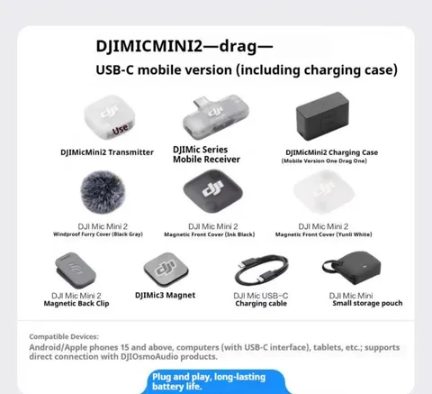 Беспроводной микрофон DJI Mic Mini 2, фото 5