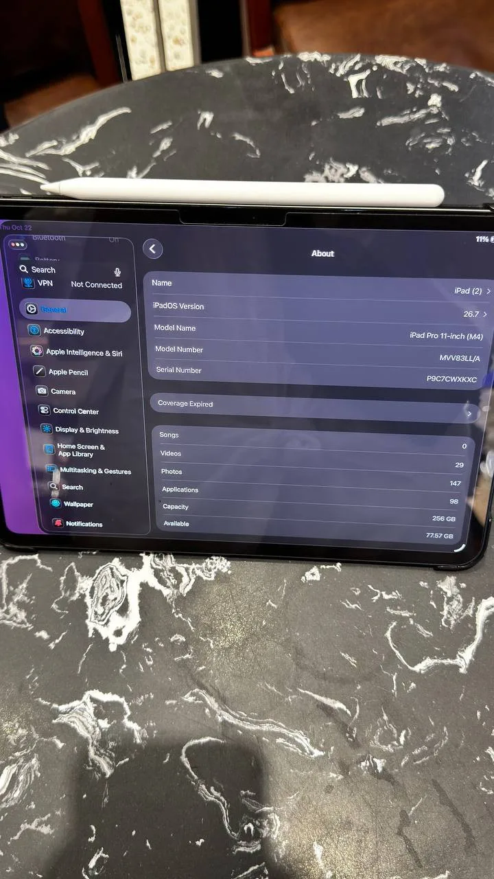 iPad Pro 11 m4 256gb + Apple Pencil Pro
