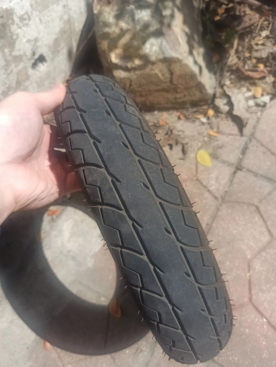 Две бескамерные шины 3*10
