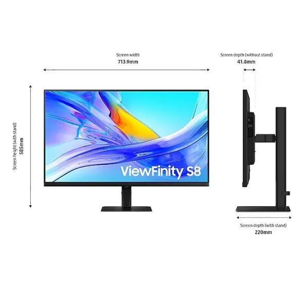 Монитор Samsung 32” S32D804 S8 S80UD 4K 60Hz VA ViewFinity