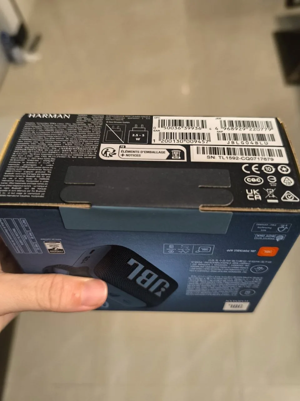 Bluetooth-колонка JBL GO 4, синяя, фото 4