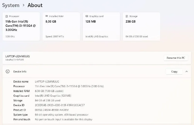 Ноутбук Lenovo IdeaPad 3 15ITL05, фото 5