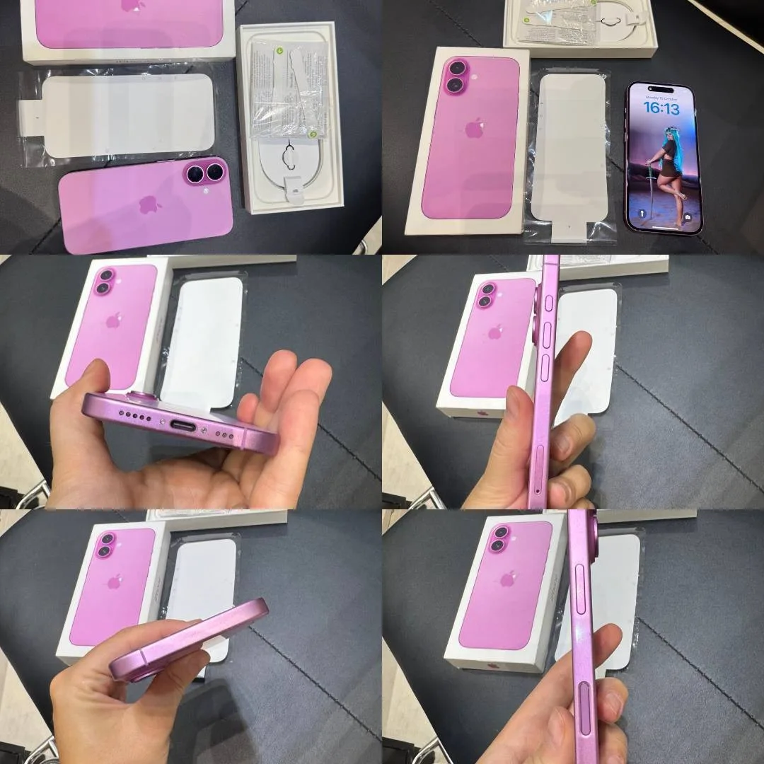 iPhone 16, 256 ГБ, розовый