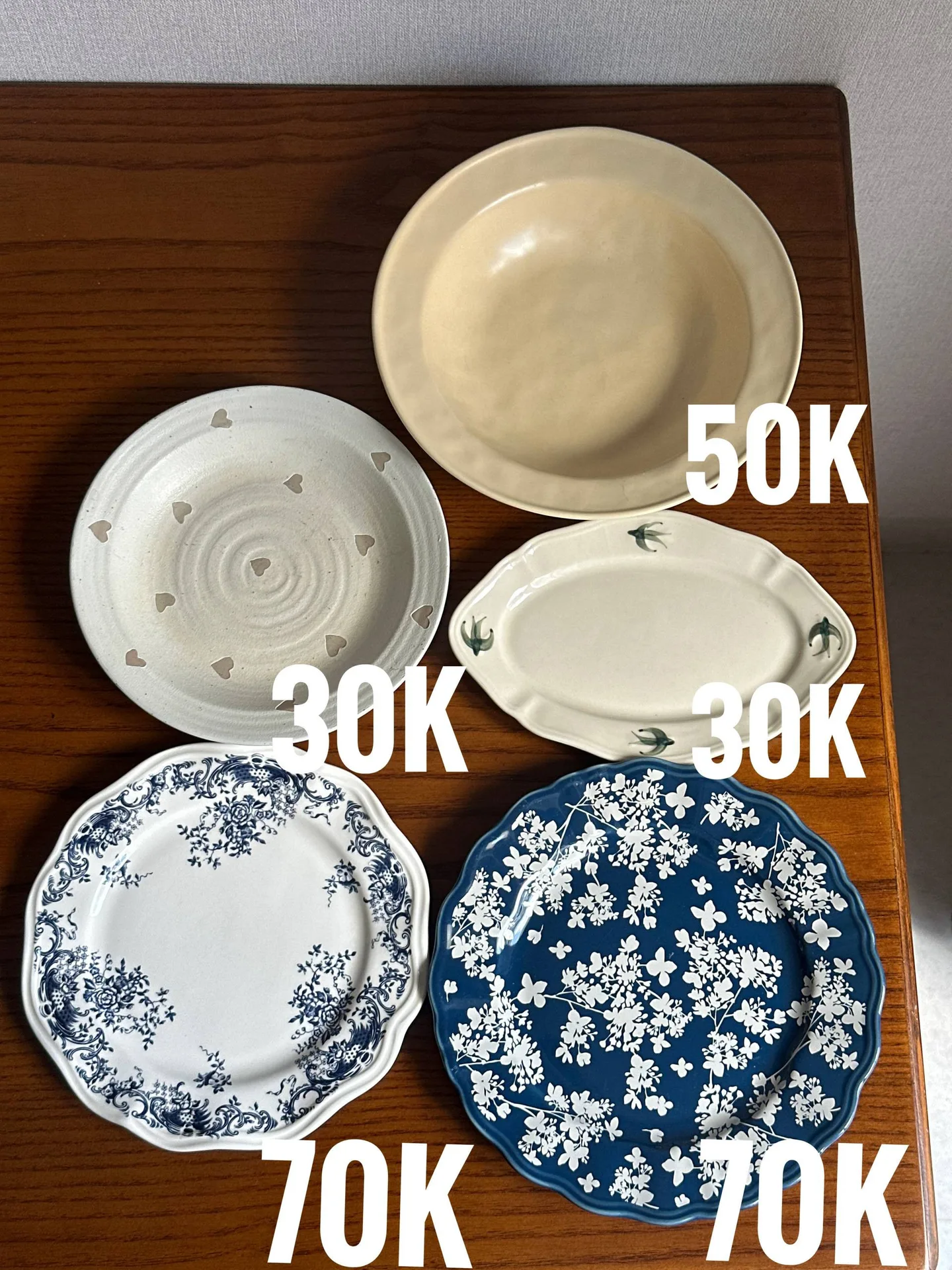 Комплект из 5 тарелок