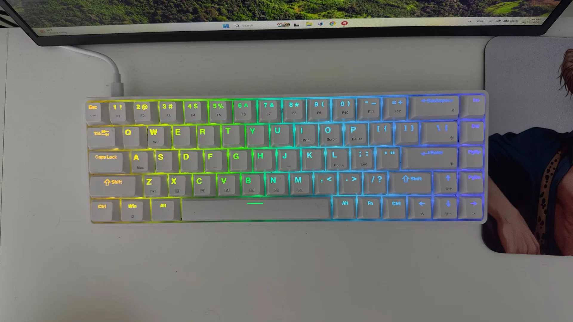 Механическая клавиатура ZIFRIEND TK68 RGB
