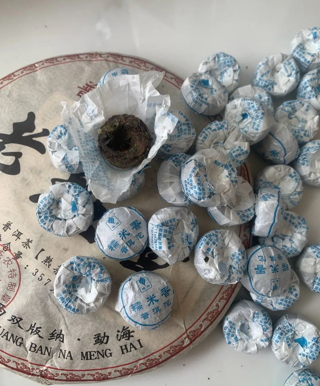 Шу пуэр Номисян с клейким рисом, порция