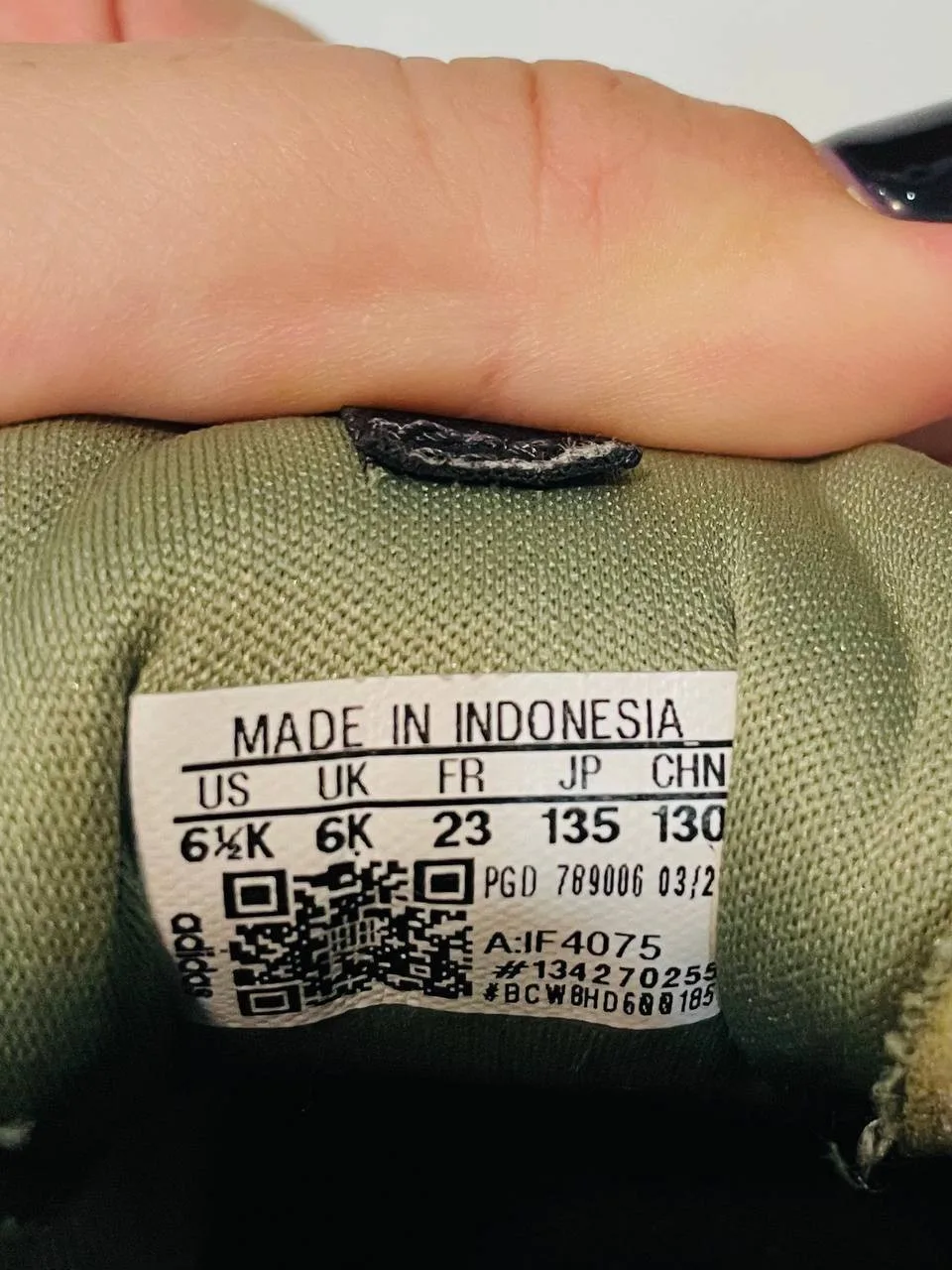 Детские кроссовки Adidas (UK 6K), фото 4