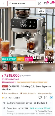 Рожковая кофемашина CAFELFFE со встроенной кофемолкой, фото 2