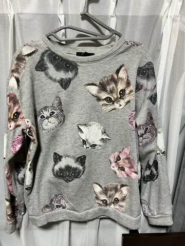 Свитшот с котиками Forever 21, размер M, фото 3