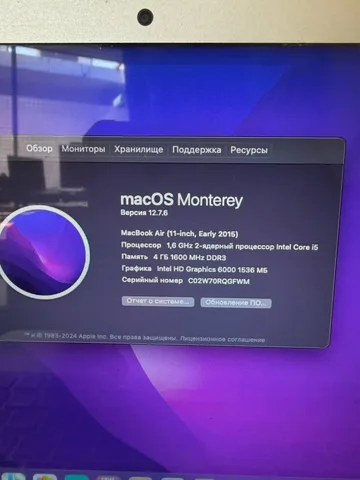 MacBook Air 2015, 11 дюймов, фото 2