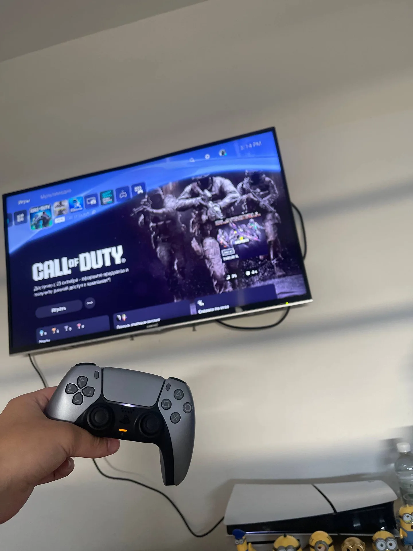 PS5 Slim 1 ТБ с дисководом и DualSense Silver Gray
