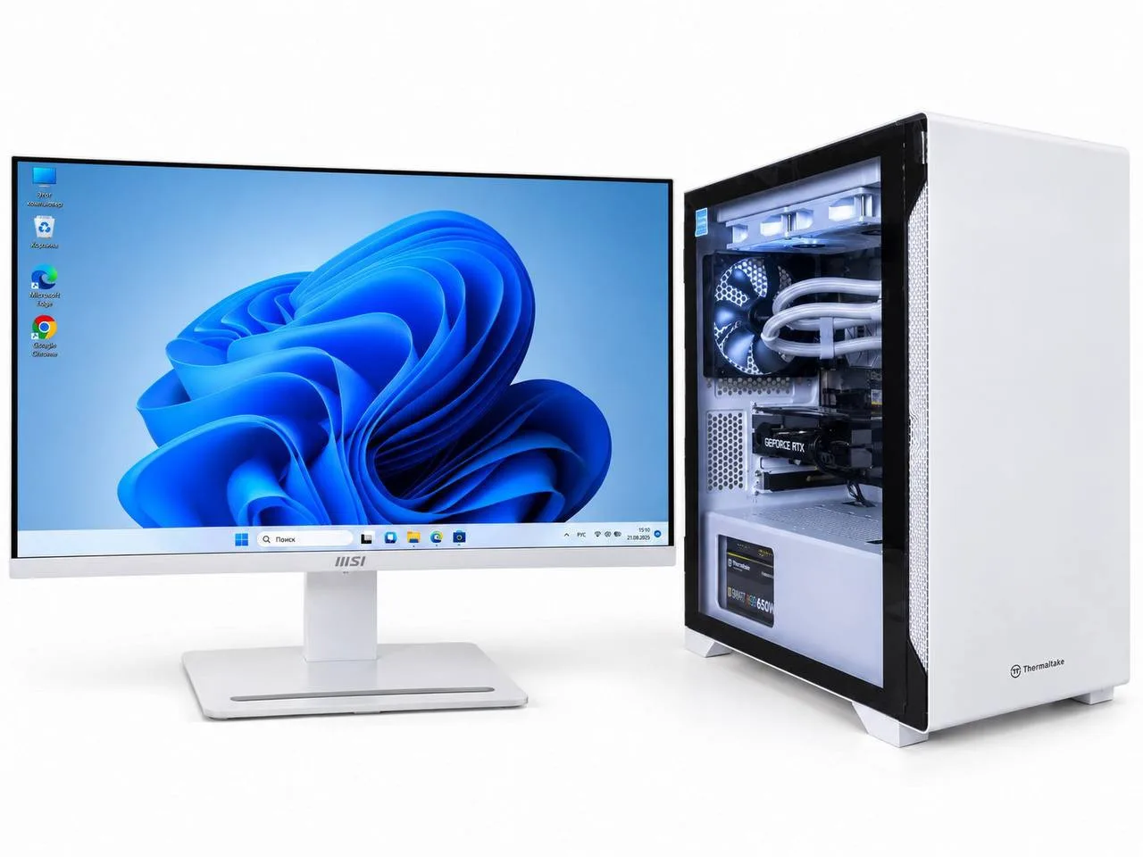 Игровой ПК i5-12400F, RTX 5060 и монитор 27"