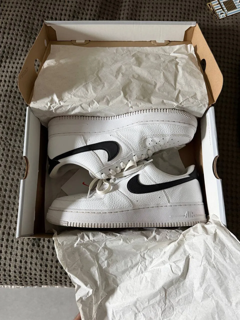 Кроссовки Nike Air Force 1 ’07 White / Black, фото 2