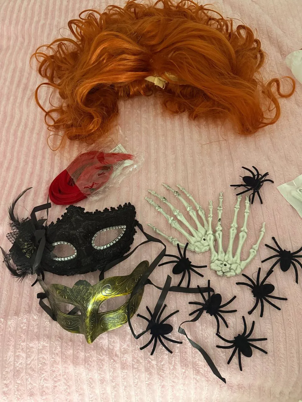 Рыжий кудрявый парик для Halloween