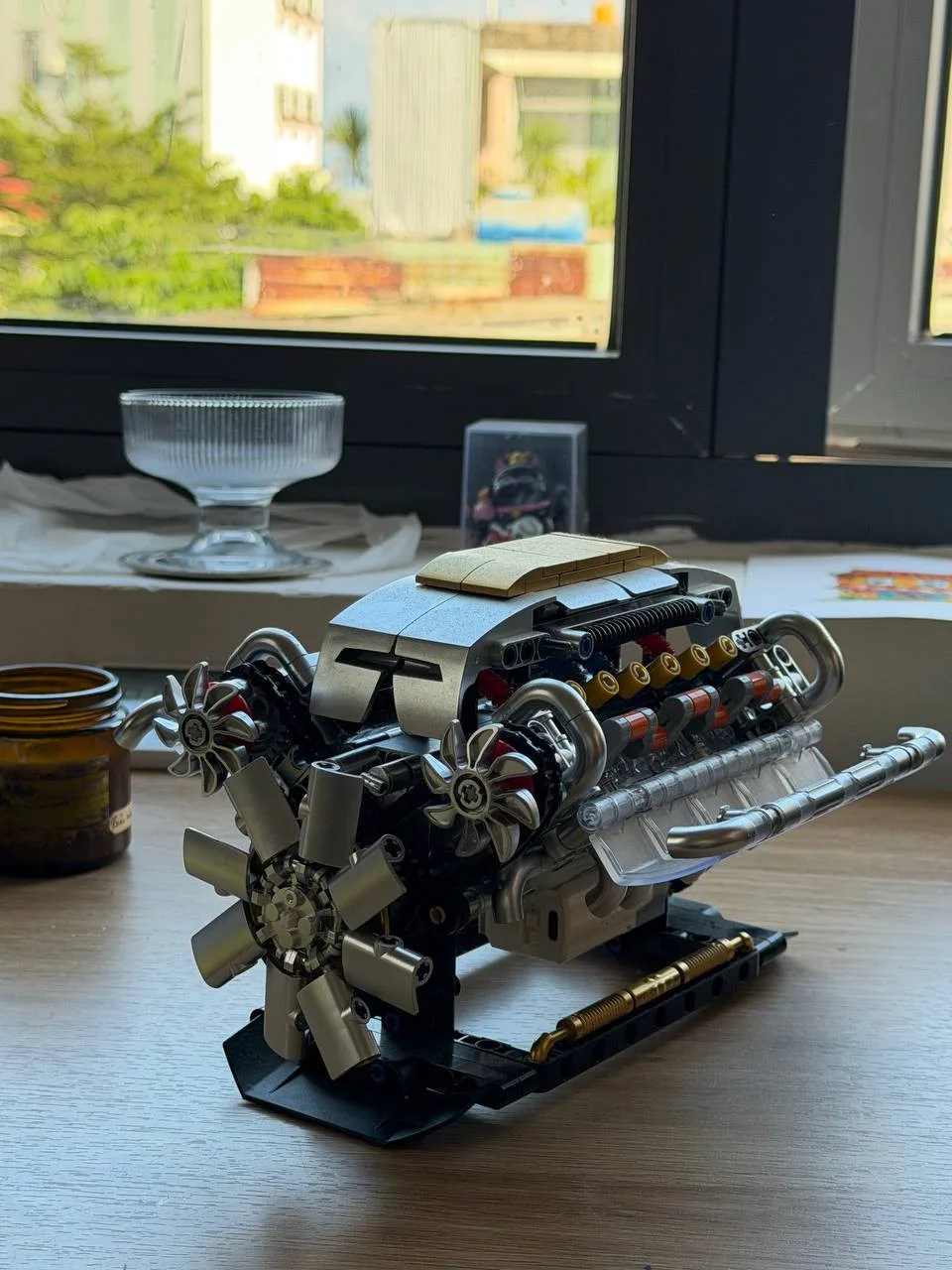 Конструктор, копия LEGO: блок двигателя