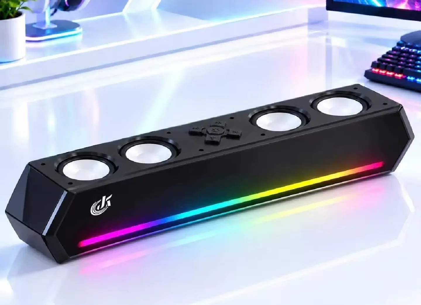 Bluetooth-саундбар с RGB-подсветкой, 28 Вт