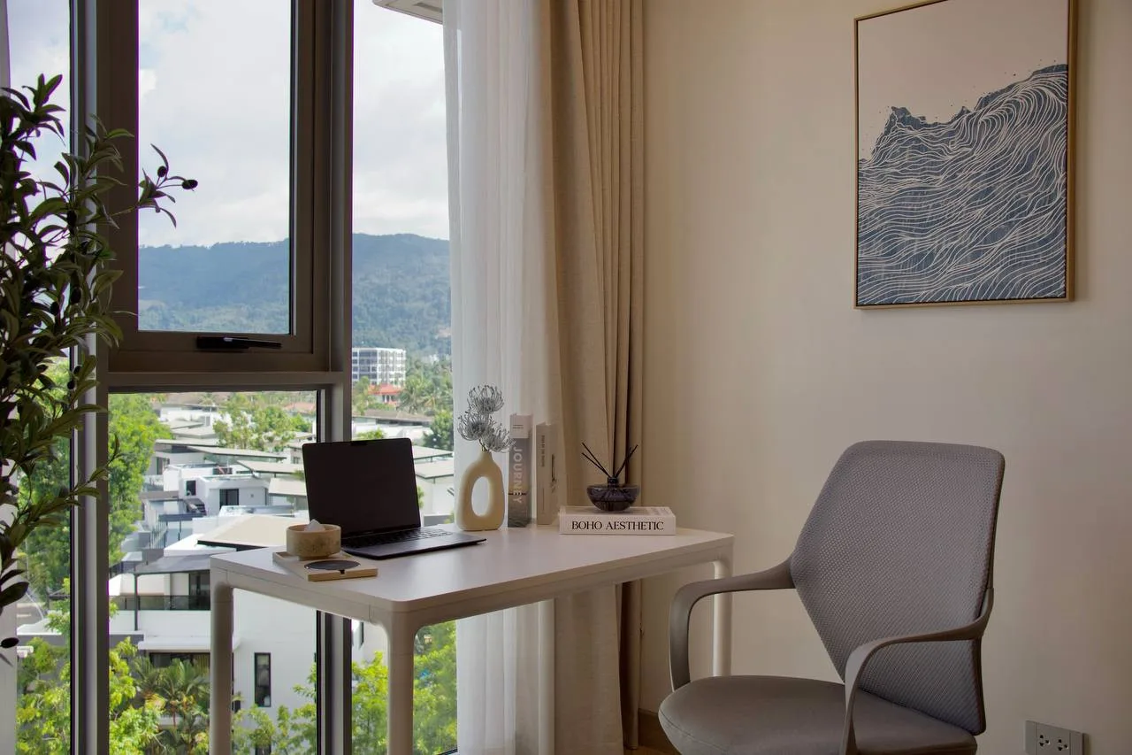 Угловая квартира с 1 спальней, 40 м², в Skypark Celeste, фото 2