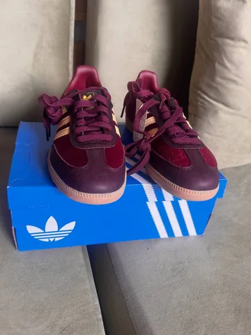 Кроссовки adidas samba, бархатные, UK 5.5, фото 3
