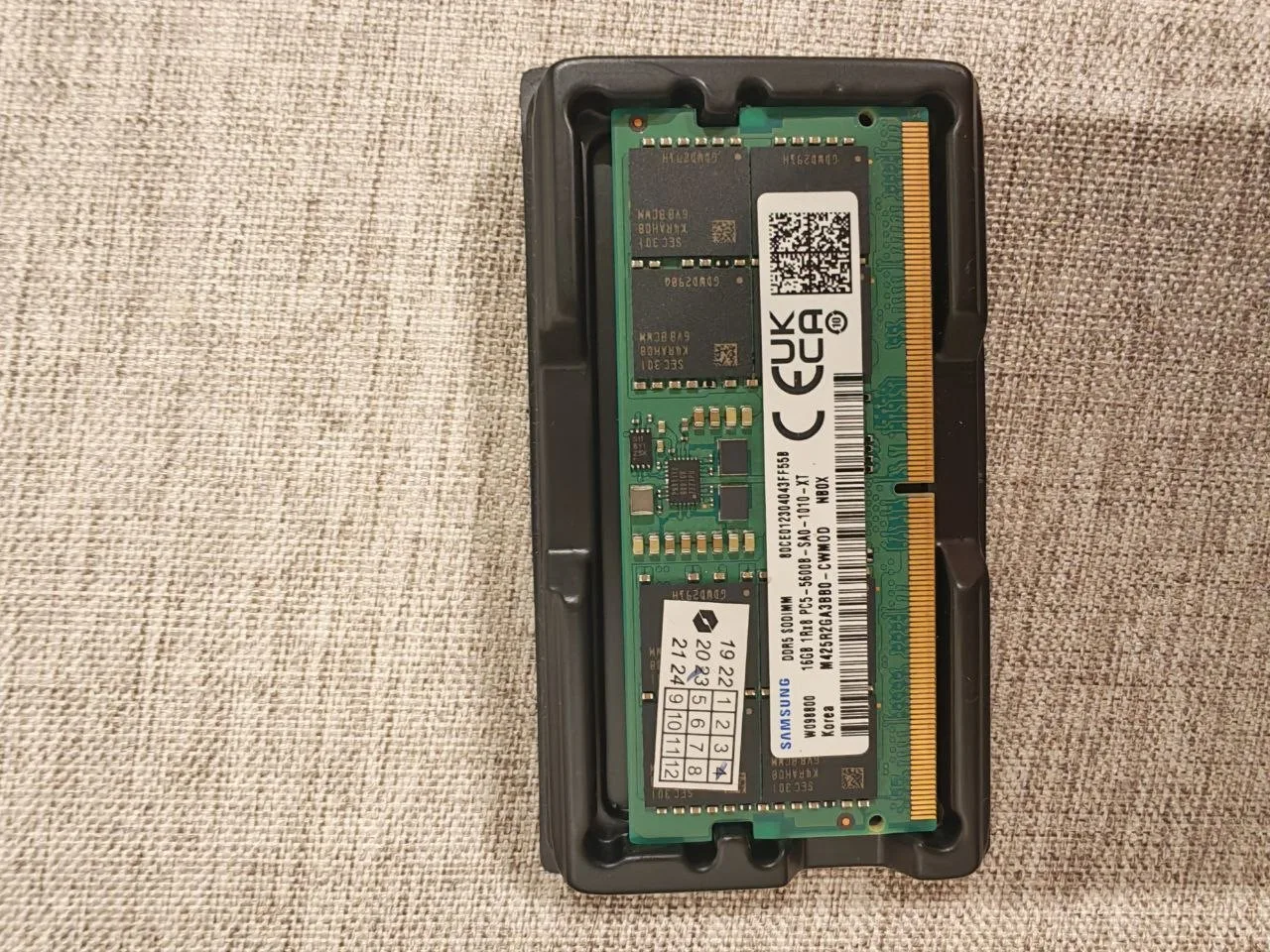 Память Sodimm Samsung ddr5 5600 mhz, 16gb