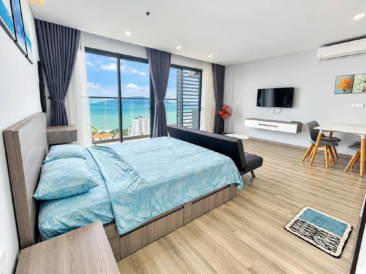 Квартира с видом на море в Marianna Suites, центр Нячанга