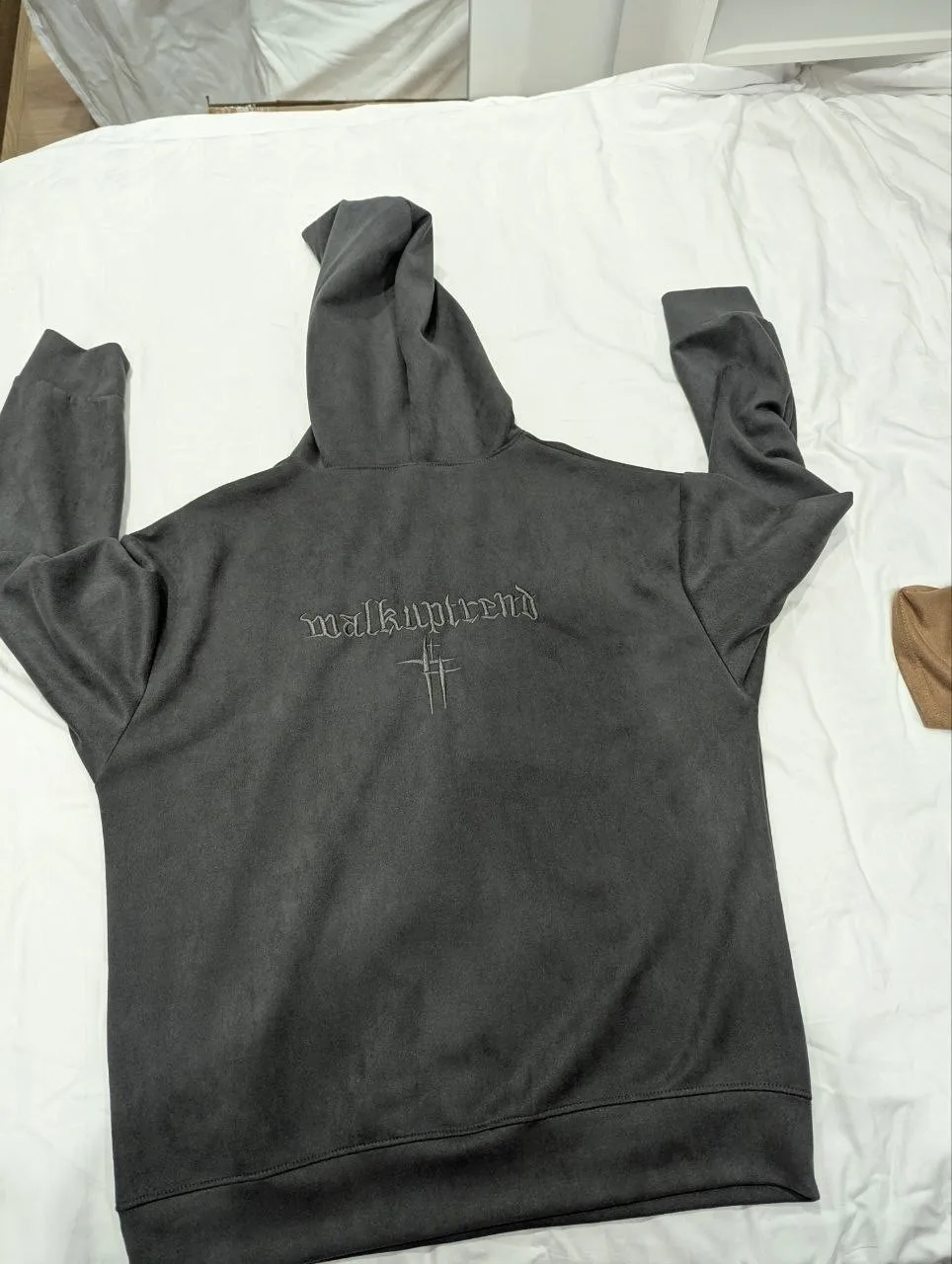 Худи из искусственной замши с флисом, XL, новое