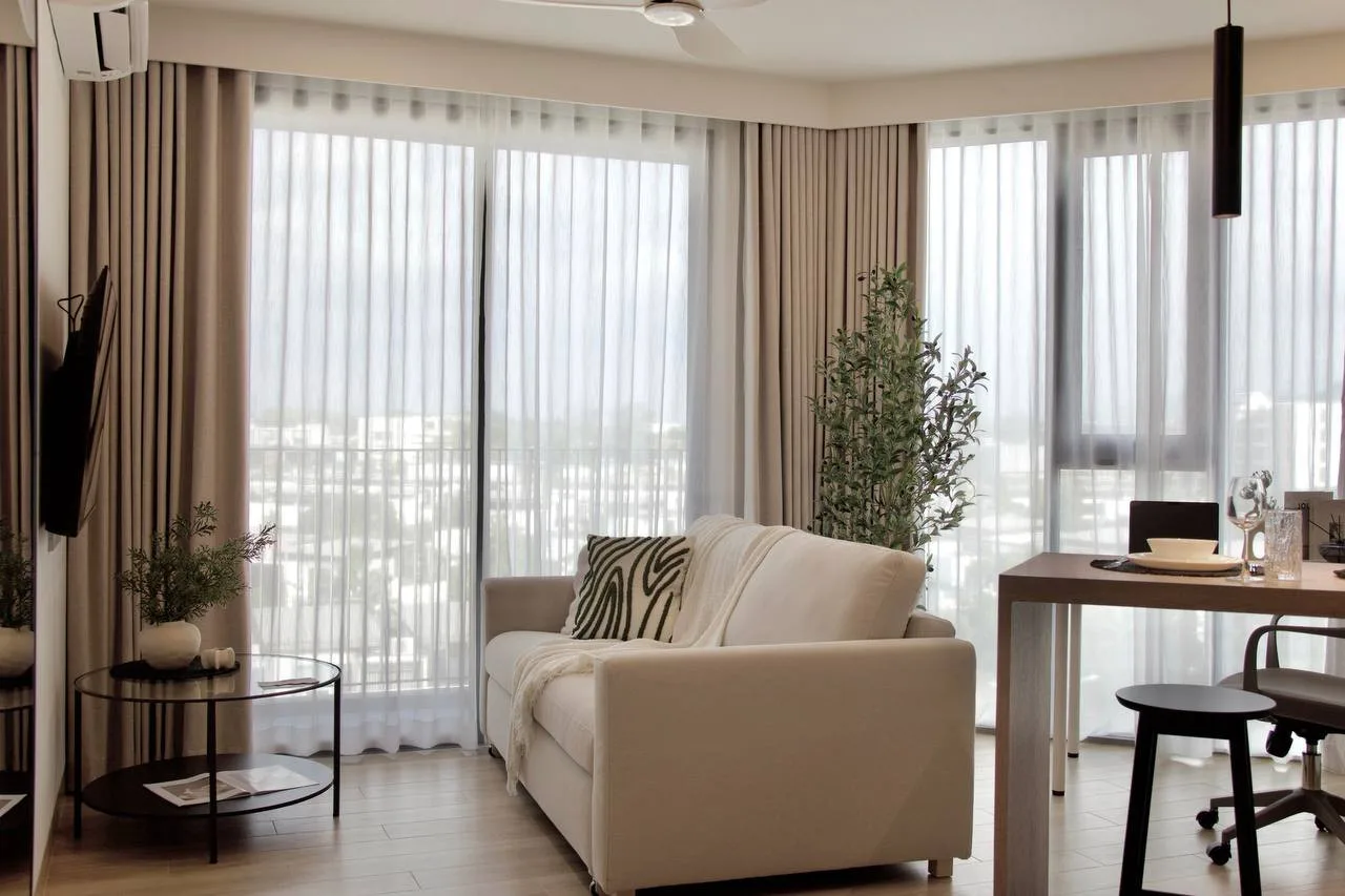 Угловая квартира с 1 спальней, 40 м², в Skypark Celeste