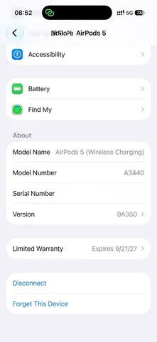AirPods 5 с беспроводным зарядным кейсом, фото 2